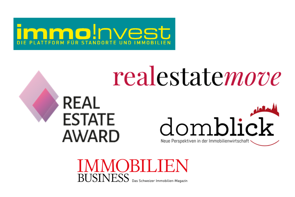 logo of immoinvest, realestatemove, real estate award, domblick, immobilien business